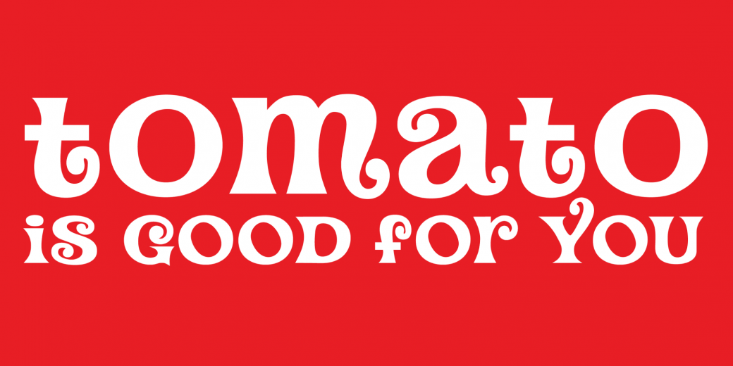 Tomato Font preview